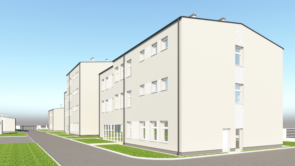 Centrum Pomocy dla Bezdomnych przy ul. Kaplicznej będzie składało się z czterech budynków/fot: UM Bydgoszcz
