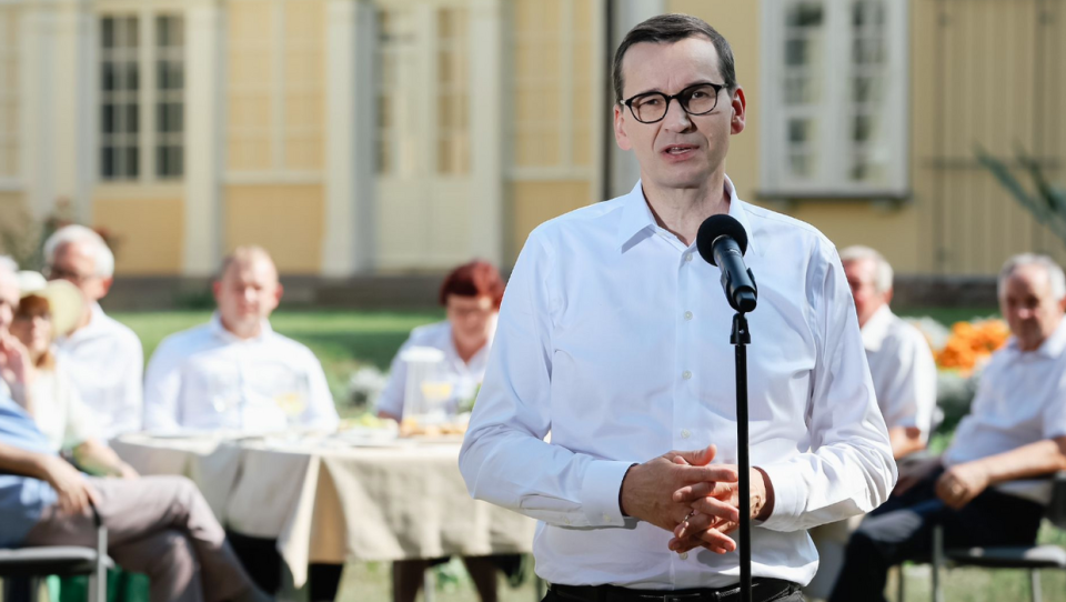 Premier Mateusz Morawiecki/fot. Kancelaria Premiera/Twitter