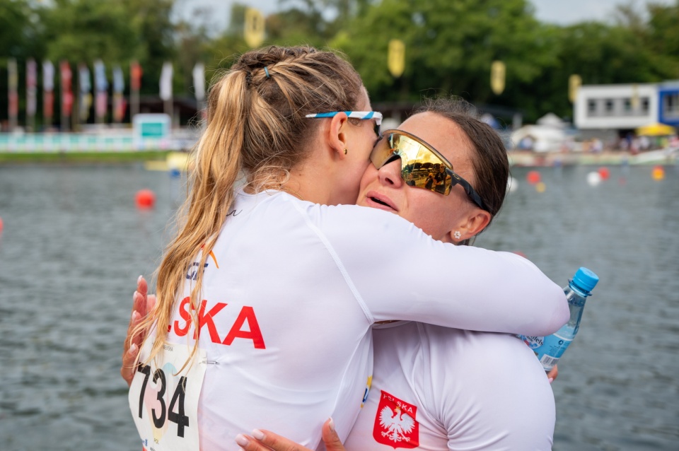 Helena Wiśniewska i Martyna Klatt okazały się najlepsze na dystansie 200 metrów/fot.: PAP/Grzegorz Michałowski