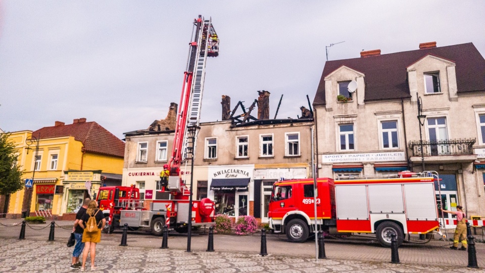Burmistrz Nakła: Pomagamy czterdziestu osobom poszkodowanym w pożarze kamienicy/fot. Gmina Nakło nad Notecią/Facebook