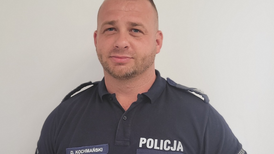 Sierżant sztabowy Dariusz Kochmański/fot. materiały policji