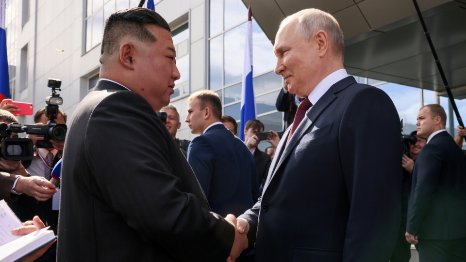Kim Dzong Un i Władimir Putin/fot. PAP/EPA/MIKHAIL METZEL/SPUTNIK/KREMLIN POOL