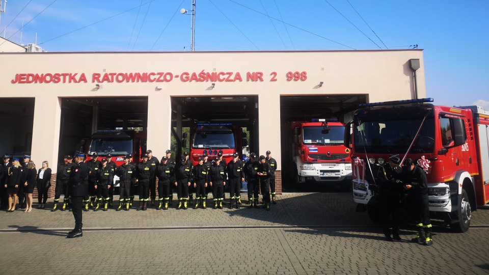 Strażacy z Włocławka odebrali nowy pojazd/fot: nadesłane