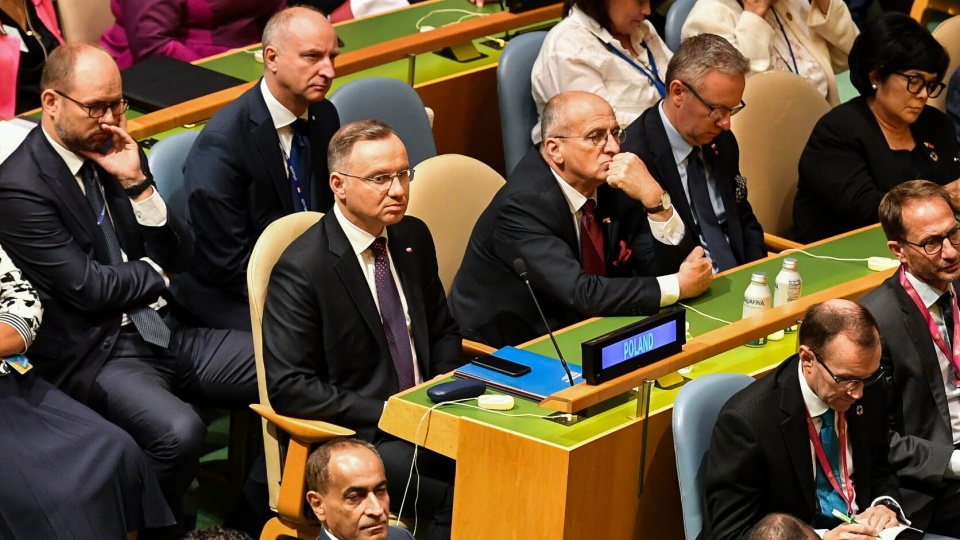 78. sesja Zgromadzenia Ogólnego ONZ z udziałem polskiej delegacji z prezydentem Andrzejem Dudą na czele/fot. PAP/Andrzej Lange