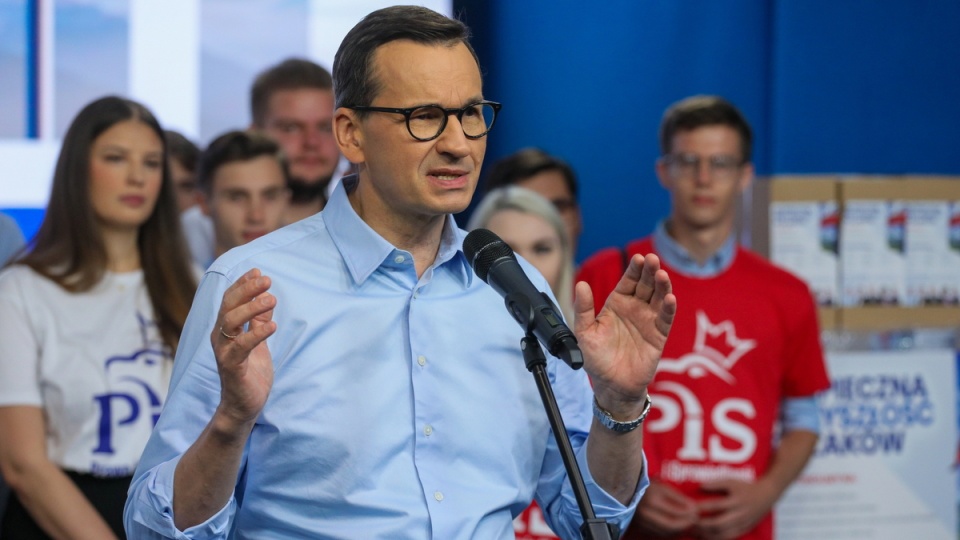 Konferencja premiera Mateusza Morawieckiego w Warszawie/fot. Paweł Supernak, PAP