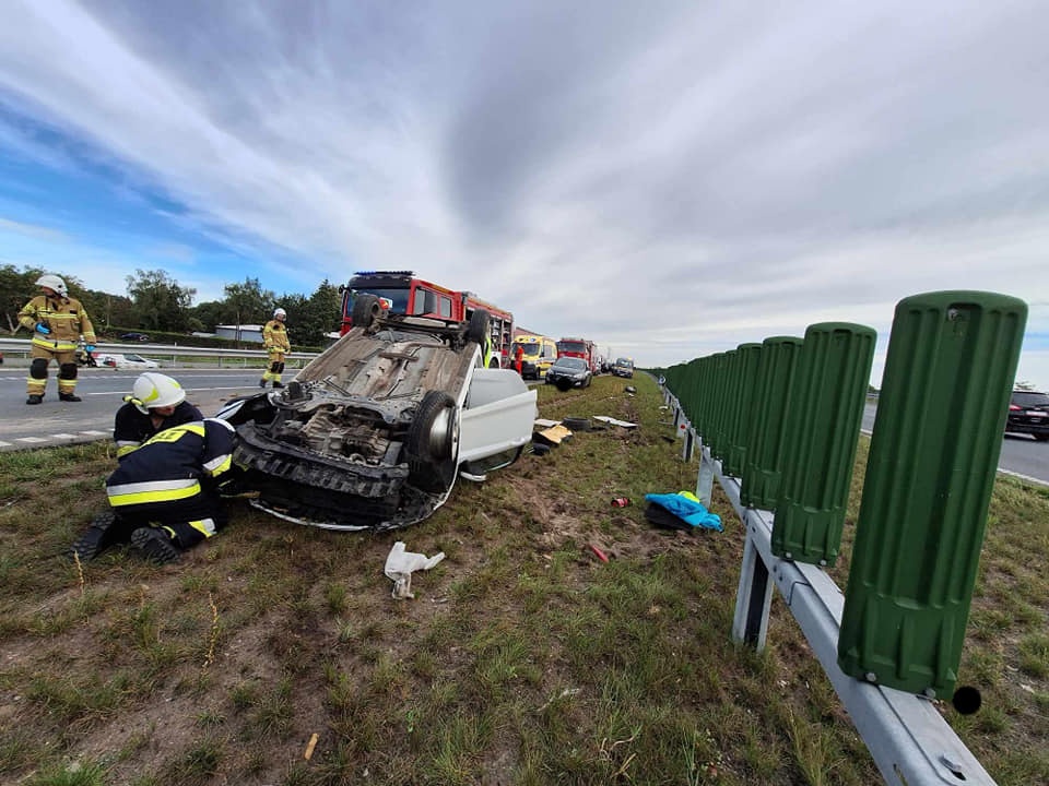 Wypadek w Kruszynie Krajeńskim/fot. Heron15 Pomoc Drogowa Bydgoszcz 24h Andruszczenko Krystian 501337500, Facebook