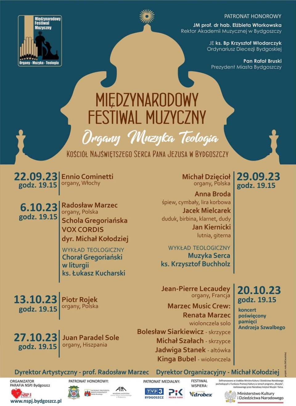 Program Międzynarodowego Festiwalu Muzycznego „Organy, Muzyka, Teologia”/fot. materiały organizatorów