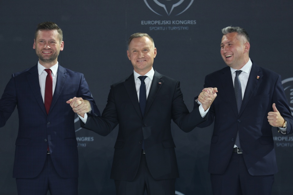 Prezydent Andrzej Duda ogłosił starania o igrzyska olimpijskie w 2036 roku/fot.: PAP/Grzegorz Momot