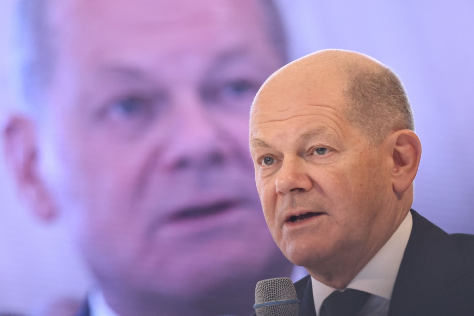 Kanclerz Niemiec Olaf Scholz/fot. PAP/EPA/CLEMENS BILAN