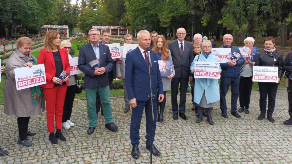 Konferencja prasowa Ryszarda Brejzy w Inowrocławiu/fot. Marcin Glapiak