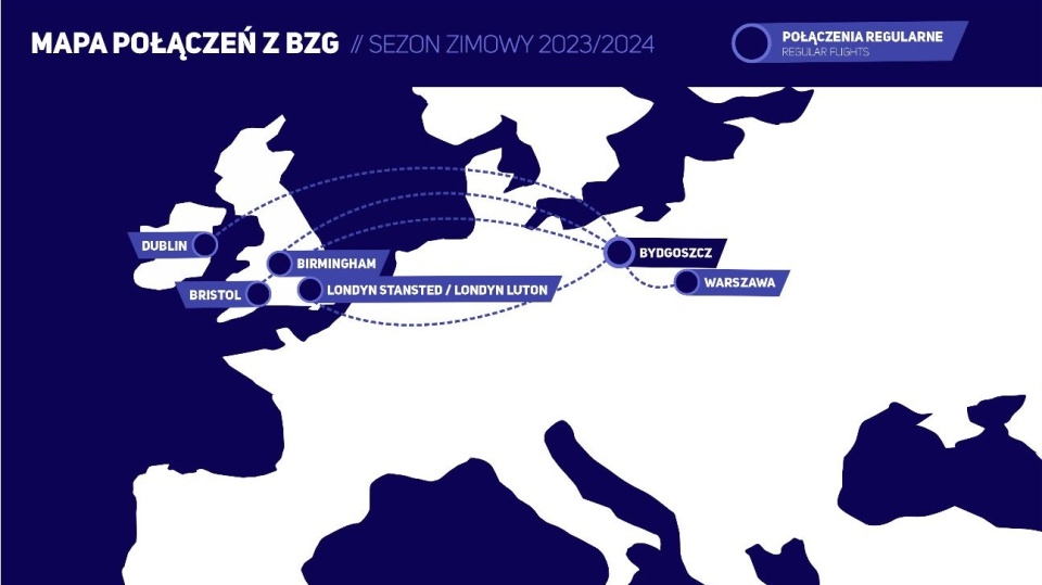 Mapa połączeń-BZG sezon zimowy 2023-24