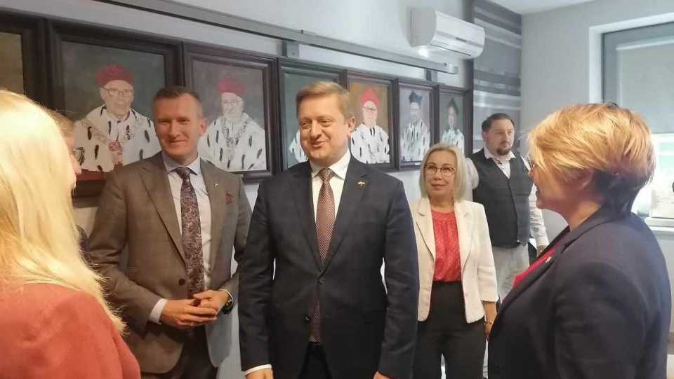 Ambasador Ukrainy w Polsce Wasyl Zwarycz gości we wtorek w Bydgoszczy/fot. Tatiana Adonis