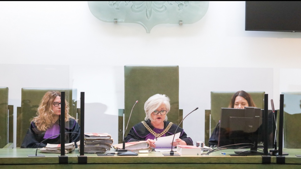 Sędzia Dorota Tyrała na sali Sądu Apelacyjnego w Warszawie. Sąd ogłosił wyrok w procesie apelacyjnym w sprawie zabójstwa gen. Marka Papały/fot: PAP/Tomasz Gzell
