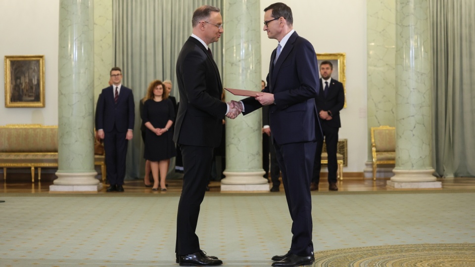 Prezydent Andrzej Duda powierzył misję tworzenia rządu premierowi Mateuszowi Morawieckiemu/fot: PAP/Leszek Szymański