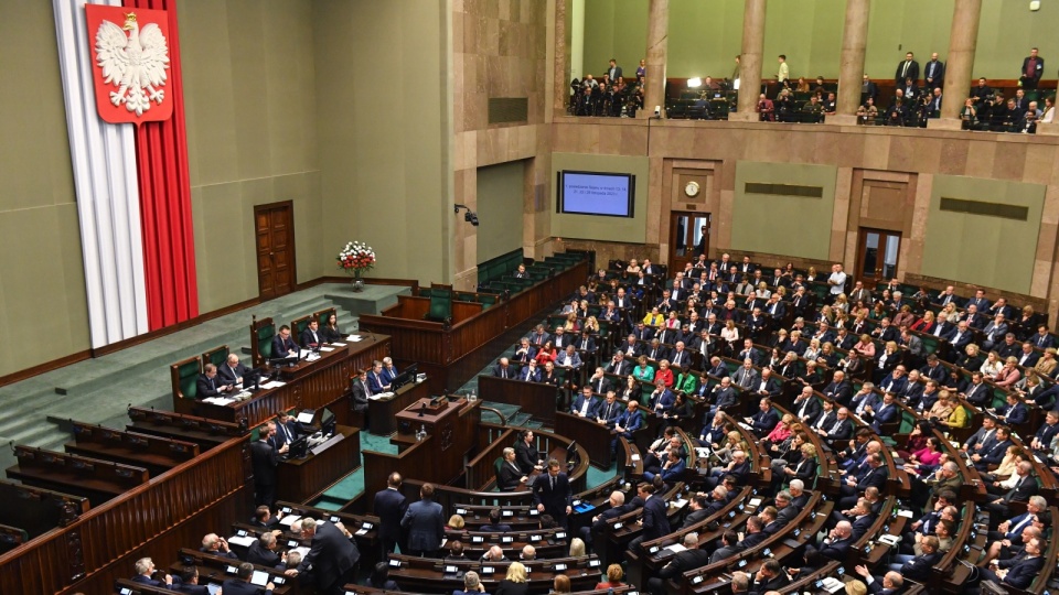 Posłowie na sali obrad Sejmu w Warszawie/fot. Piotr Nowak, PAP
