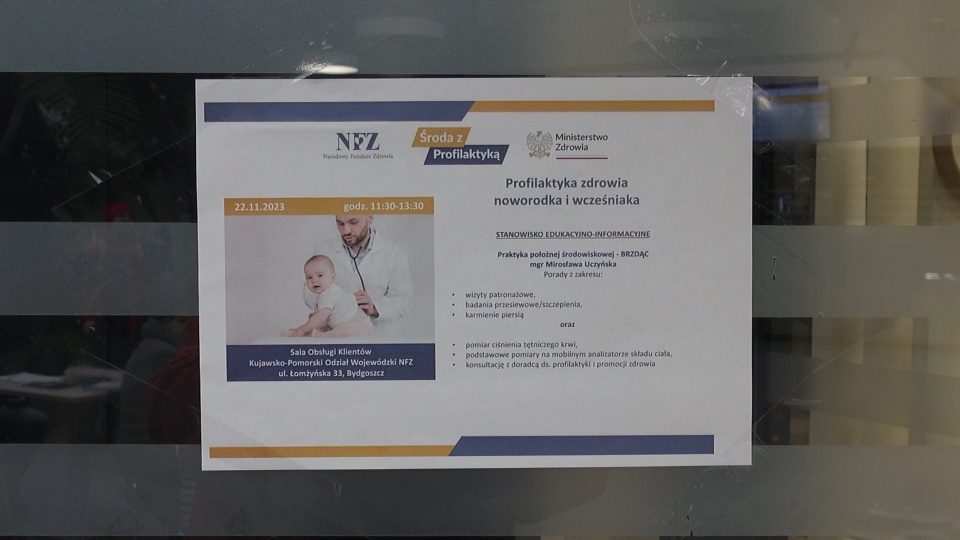 W oddziale NFZ przy ul. Łomżyńskiej Udzielane były porady z zakresu wizyt patronażowych, badań przesiewowych, szczepień obowiązkowych i zalecanych, a także karmienia piersią/ fot. jw