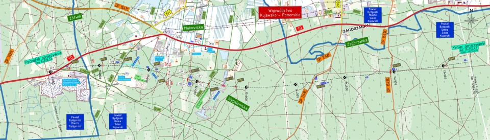 Plan orientacyjny odcinka S10 Emilianowo – Solec Kujawski/mat. s10-emilianowo-solec.pl