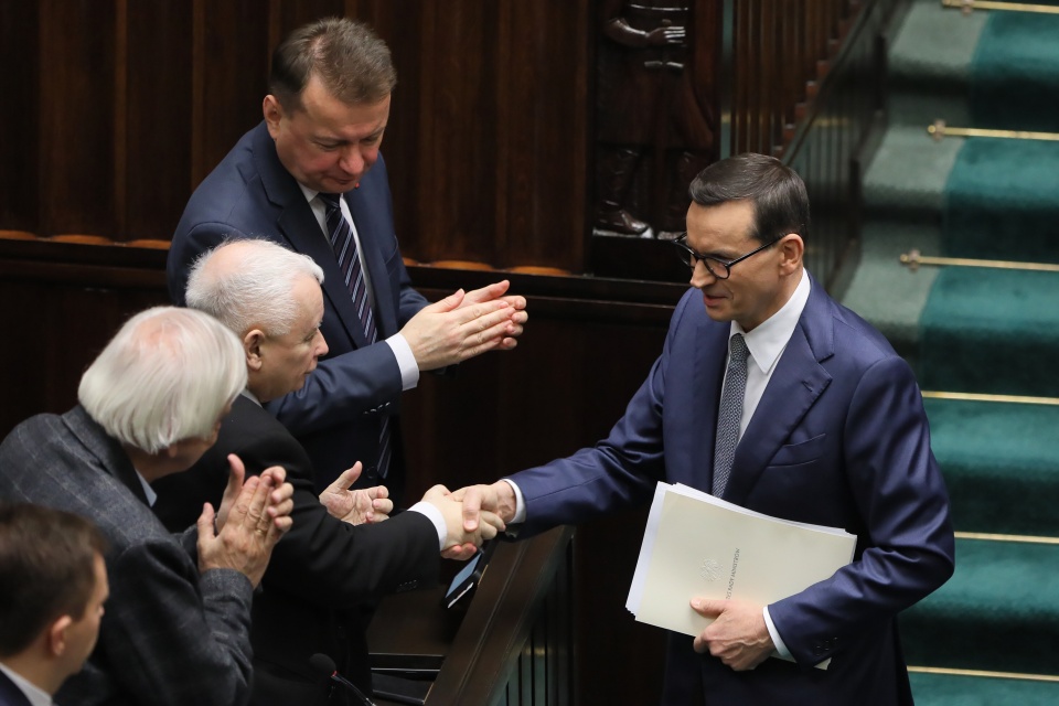 Premier Mateusz Morawiecki wygłosił w sejmie swoje expose/ fot. PAP/Paweł Supernak