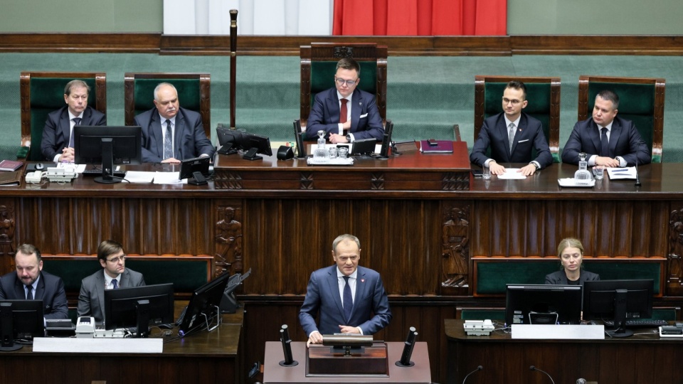 Posłowie wysłuchają expose premiera Donalda Tuska, po czym przystąpią do głosowania nad wotum zaufania/fot: PAP/Paweł Supernak