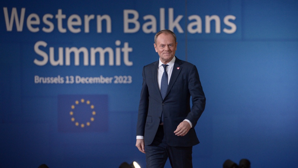 Premier Donald Tusk bierze udział w szczycie UE-Bałkany Zachodnie. Podkreślił, że środki za kilka dni pojawią się efekty dotyczące rozmów na temat Funduszu Spójności/fot: PAP, Marcin Obara