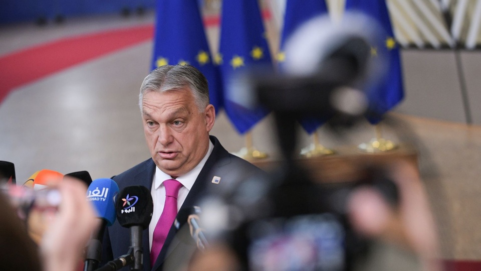 Przed rozpoczęciem szczytu premier Węgier Viktor Orban deklarował, że jego kraj podtrzymuje swój sprzeciw wobec rozpoczęcia rozmów akcesyjnych z Ukrainą/fot. PAP/Marcin Obara