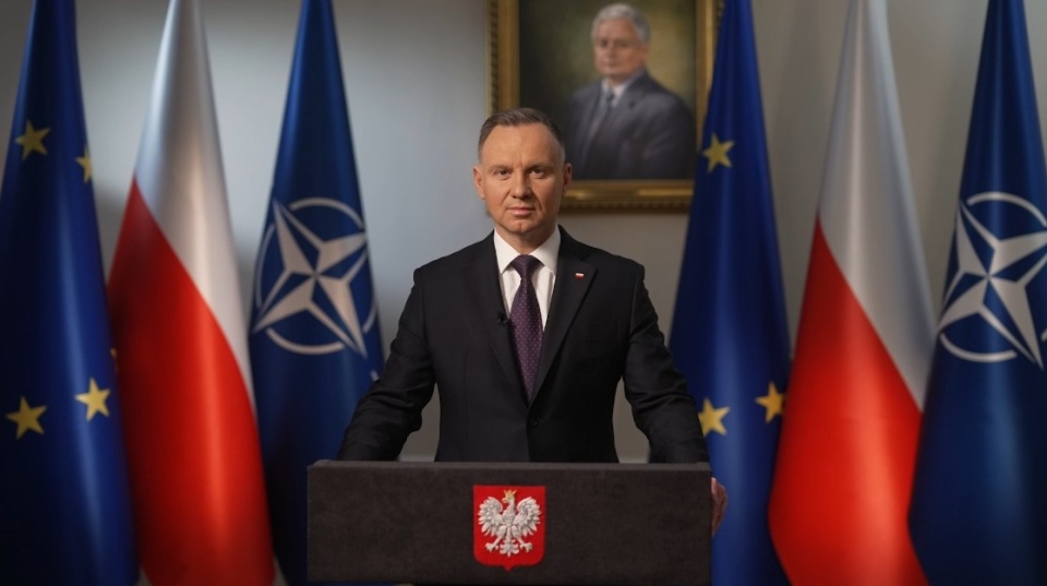 Prezydent Andrzej Duda/fot. zrzut ekranu