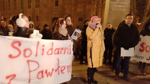 Manifestacja w obronie Pawła Juszkiewicza w Toruniu/fot. Michał Zaręba