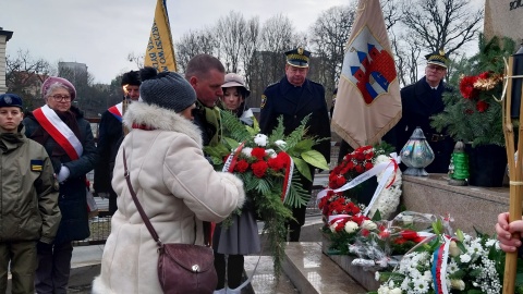 Uroczystość pod pomnikiem Najświętszego Serca Pana Jezusa w Bydgoszczy/fot. Elżbieta Rupniewska