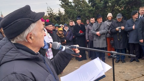 Uroczystość pod pomnikiem Najświętszego Serca Pana Jezusa w Bydgoszczy/fot. Elżbieta Rupniewska