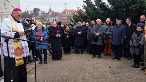 Uroczystość pod pomnikiem Najświętszego Serca Pana Jezusa w Bydgoszczy/fot. Elżbieta Rupniewska