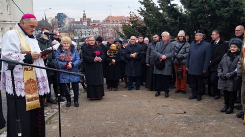 Uroczystość pod pomnikiem Najświętszego Serca Pana Jezusa w Bydgoszczy/fot. Elżbieta Rupniewska