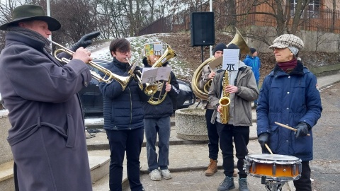 Uroczystość pod pomnikiem Najświętszego Serca Pana Jezusa w Bydgoszczy/fot. Elżbieta Rupniewska