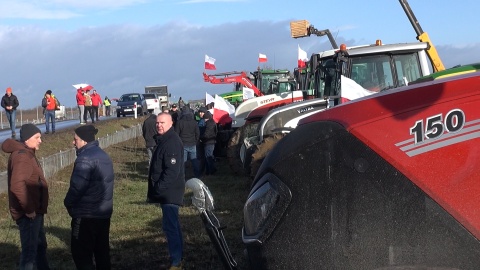 We Włókach pod Bydgoszczą protestowało około 150 rolników. (jw)