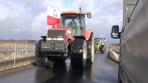 We Włókach pod Bydgoszczą protestowało około 150 rolników. (jw)