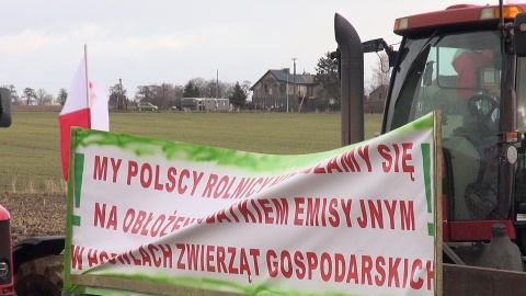 We Włókach pod Bydgoszczą protestowało około 150 rolników. (jw)