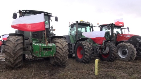 We Włókach pod Bydgoszczą protestowało około 150 rolników. (jw)