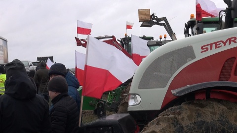 We Włókach pod Bydgoszczą protestowało około 150 rolników. (jw)