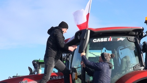 We Włókach pod Bydgoszczą protestowało około 150 rolników. (jw)