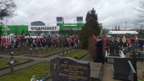 Na cmentarzu przy parafii św. Józefa odbyła się uroczystość związana z 79. rocznicą wyzwolenia Bydgoszczy spod niemieckiej okupacji/fot: Katarzyna Bogucka