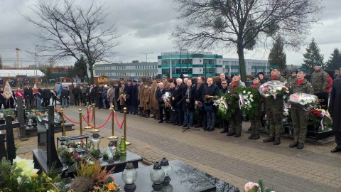 Na cmentarzu przy parafii św. Józefa odbyła się uroczystość związana z 79. rocznicą wyzwolenia Bydgoszczy spod niemieckiej okupacji/fot: Katarzyna Bogucka