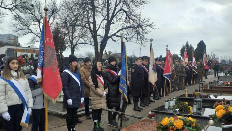 Na cmentarzu przy parafii św. Józefa odbyła się uroczystość związana z 79. rocznicą wyzwolenia Bydgoszczy spod niemieckiej okupacji/fot: Katarzyna Bogucka