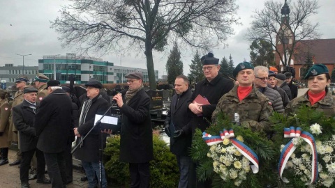 Na cmentarzu przy parafii św. Józefa odbyła się uroczystość związana z 79. rocznicą wyzwolenia Bydgoszczy spod niemieckiej okupacji/fot: Katarzyna Bogucka