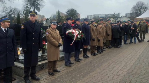 Na cmentarzu przy parafii św. Józefa odbyła się uroczystość związana z 79. rocznicą wyzwolenia Bydgoszczy spod niemieckiej okupacji/fot: Katarzyna Bogucka