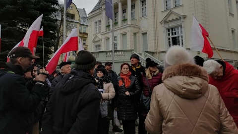 Protest pod siedzibą Polskiego Radia PiK/fot. Monika Siwak