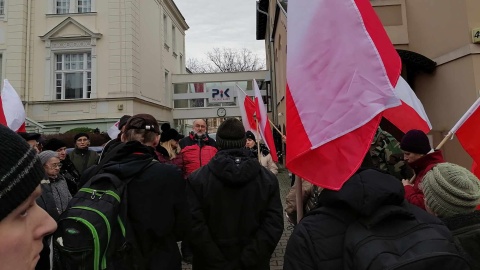 Protest pod siedzibą Polskiego Radia PiK/fot. Monika Siwak