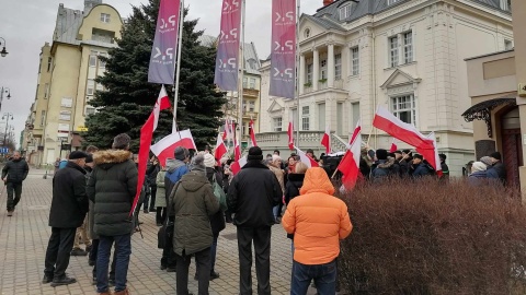 Protest pod siedzibą Polskiego Radia PiK/fot. Monika Siwak