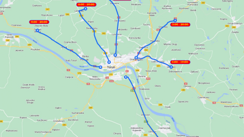 W piątek (9 lutego) odbędzie się ogólnopolski strajk rolników. Na wielu drogach trzeba liczyć się z utrudnieniami, tak samo w miastach/fot: Miejski Zarząd Dróg w Toruniu