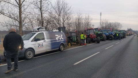 Protest rolników w Łasinie/nadesłane