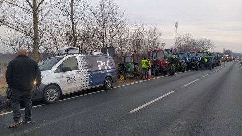 Protest rolników w Łasinie/nadesłane