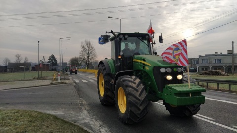 Protest rolników w Łasinie/nadesłane
